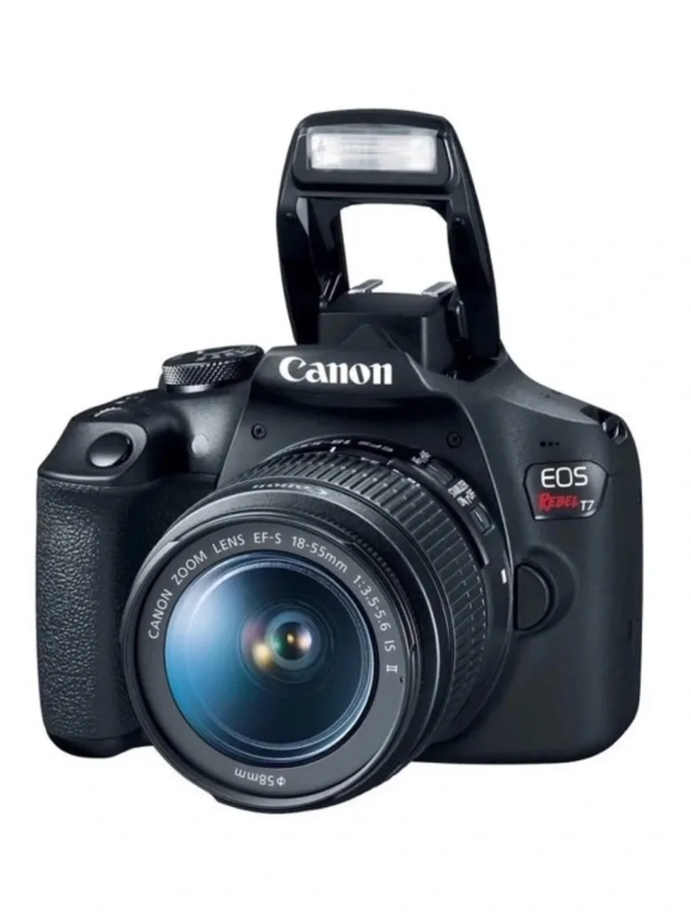 Canon EOS Rebel T7 DSLR with 18-55mm and 75-300mm Lenses